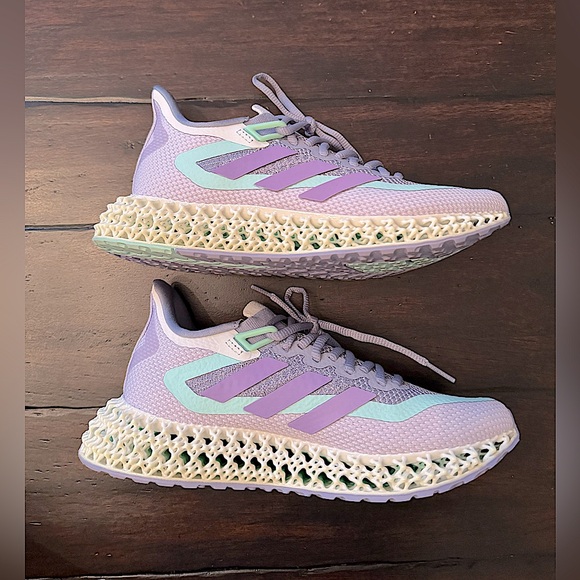 Adidas 4DFWD 2 Size 6.5 6 1/2 Running Shoe Silver Violet Violet Fusion Pulse Min - Picture 10 of 12